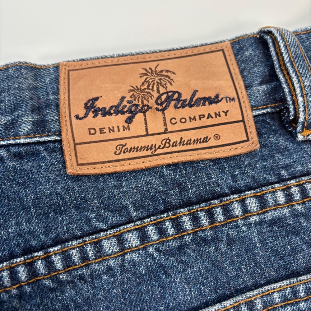 Tommy Bahama Indigo Palms Mens 34x32( ACT 33x30.5)Blue Relaxed Fit Jeans Denim - Picture 6 of 9